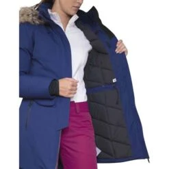 Obermeyer Sojourner Down Jacket - Women's -Ski Equipment Discounts fw23 obermeyer womenssojournerdownjacket navy 5