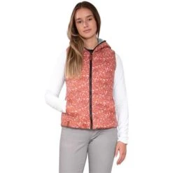 Obermeyer Zoe Reversible Down Vest - Women's -Ski Equipment Discounts fw23 obermeyer womenszoereversibledownvest rosedust