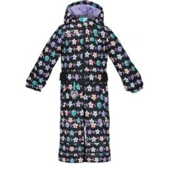 Obermeyer Quinn One-Piece - Youth -Ski Equipment Discounts fw23 obermeyer youthquinnonepiece iceflowers 1