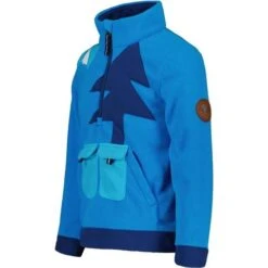 Obermeyer Tucker Fleece Top - Youth -Ski Equipment Discounts fw23 obermeyer youthtuckerfleecetop bluevibes 3