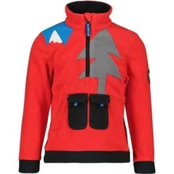 Obermeyer Tucker Fleece Top - Youth -Ski Equipment Discounts fw23 obermeyer youthtuckerfleecetop red 1
