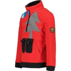 Obermeyer Tucker Fleece Top - Youth -Ski Equipment Discounts fw23 obermeyer youthtuckerfleecetop red 3