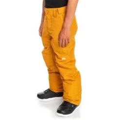 Quiksilver Estate Pant - Boy's -Ski Equipment Discounts fw23 quiksilver boysestatepant buckthornbrown 3
