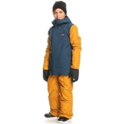 Quiksilver Ridge Jacket - Boy's 21 Quiksilver Ridge Jacket - Boy's -Ski Equipment Discounts fw23 quiksilver boysridgejacket insigniablue 5