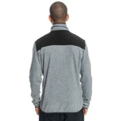 Quiksilver Aker HZ Fleece - Men's -Ski Equipment Discounts fw23 quiksilver mensakerhzfleece heathergrey 2