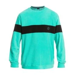 Quiksilver Flame On Fleece - Men's -Ski Equipment Discounts fw23 quiksilver mensflameonfleece poolgreen 3
