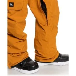 Quiksilver Utility Bib - Men's -Ski Equipment Discounts fw23 quiksilver mensutilitybib buckthornbrown 5