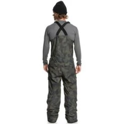 Quiksilver Utility Bib - Men's -Ski Equipment Discounts fw23 quiksilver mensutilitybib trueblackfadeoutcamo 2