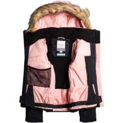 Roxy Bamba Girl Jacket - Girl's -Ski Equipment Discounts fw23 roxy girlsbambajacket mellowrose 2