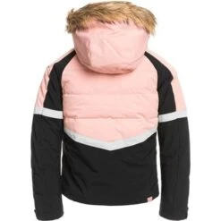 Roxy Bamba Girl Jacket - Girl's -Ski Equipment Discounts fw23 roxy girlsbambajacket mellowrose 3