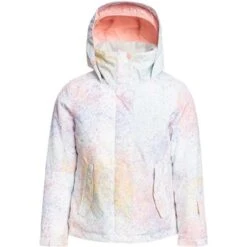 Roxy Jetty Girl Jacket - Girl's -Ski Equipment Discounts fw23 roxy girlsjettyjacket brightwhitesplash 1