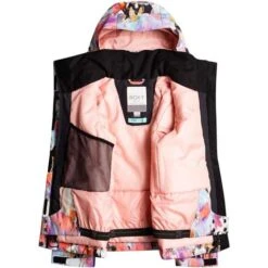 Roxy Jetty Girl Jacket - Girl's -Ski Equipment Discounts fw23 roxy girlsjettyjacket trueblacktenderness 2