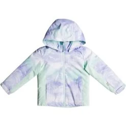 Roxy Snowy Tale Jacket - Girl's -Ski Equipment Discounts fw23 roxy toddlergirlssnowytalejacket fairaquaseousrg 1