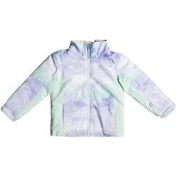 Roxy Snowy Tale Jacket - Girl's -Ski Equipment Discounts fw23 roxy toddlergirlssnowytalejacket fairaquaseousrg 2