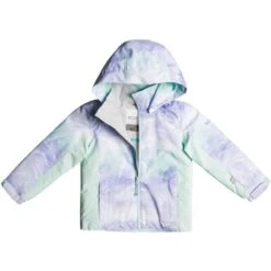 Roxy Snowy Tale Jacket - Girl's -Ski Equipment Discounts fw23 roxy toddlergirlssnowytalejacket fairaquaseousrg 4