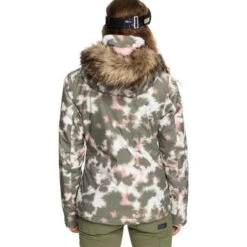 Roxy Jet Ski Jacket - Women's -Ski Equipment Discounts fw23 roxy womensjetskijacket deeplichengreennimal 3