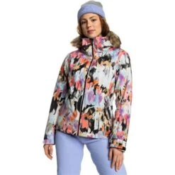 Roxy Jet Ski Jacket - Women's -Ski Equipment Discounts fw23 roxy womensjetskijacket trueblacktenderness 1