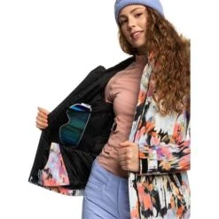 Roxy Jet Ski Jacket - Women's -Ski Equipment Discounts fw23 roxy womensjetskijacket trueblacktenderness 6