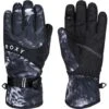 Roxy Jetty Gloves - Women's -Ski Equipment Discounts fw23 roxy womensjettygloves trueblackfutureflower 1