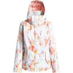 Roxy Jetty Jacket - Women's -Ski Equipment Discounts fw23 roxy womensjettyjacket brightwhitetnederness 7
