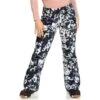 Roxy Nadia Printed Pant - Women's -Ski Equipment Discounts fw23 roxy womensnadiaprintedpant trueblackblackflowrs 1