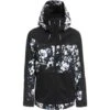 Roxy Presence Parka Jacket - Women's -Ski Equipment Discounts fw23 roxy womenspresenceparkajacket trueblackblackflowers