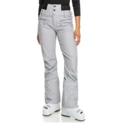 Roxy Rising High Pant - Women's - 2024 Model -Ski Equipment Discounts fw23 roxy womensrisinghighpant heathergrey 1