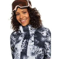 Roxy Ritual Jacket - Women's -Ski Equipment Discounts fw23 roxy womensritualjacket trueblackfutureflower 4
