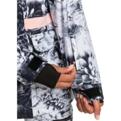 Roxy Ritual Jacket - Women's -Ski Equipment Discounts fw23 roxy womensritualjacket trueblackfutureflower 7