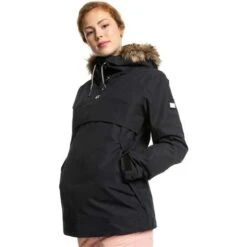Roxy Shelter Jacket - Women's -Ski Equipment Discounts fw23 roxy womensshelterjacket trueblack 2
