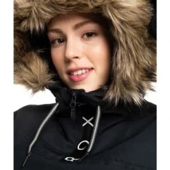 Roxy Shelter Jacket - Women's -Ski Equipment Discounts fw23 roxy womensshelterjacket trueblack 7