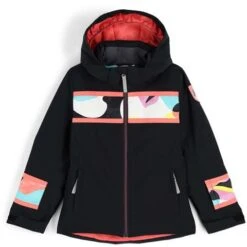 Spyder Mila Jacket - Girl's -Ski Equipment Discounts fw23 spyder girlsmilajacket black