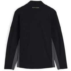 Spyder Bandit Full Zip Fleece Jacket - Men's -Ski Equipment Discounts fw23 spyder mensbanditfullzipfleecejacket blackcitron 2