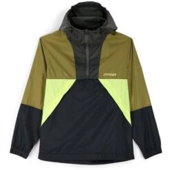 Spyder Belford Windbreaker Anorak Jacket - Men's 13 Spyder Belford Windbreaker Anorak Jacket - Men's -Ski Equipment Discounts fw23 spyder mensbelfordwindbreakeranorakjacket olivedrabbalck 3