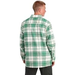 Spyder Creston Flannel - Men's -Ski Equipment Discounts fw23 spyder menscrestonflannel verdantgreen 2