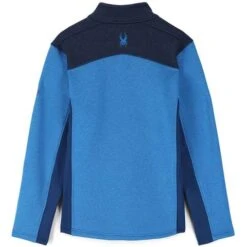 Spyder Encore Half Zip Fleece Jacket - Men's -Ski Equipment Discounts fw23 spyder mensencorehalfzipfleecejacket collegiate 2