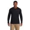 Spyder Logo Tech Long Sleeve T-Shirt - Men's -Ski Equipment Discounts fw23 spyder menslogotechlongsleevetshirt black 1