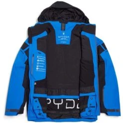 Spyder Monterosa GTX Jacket - Men's -Ski Equipment Discounts fw23 spyder mensmonterosagtxjacket collegiate 5