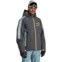 Spyder Orbiter GTX Jacket - Men's -Ski Equipment Discounts fw23 spyder mensorbitergtxjacket ebonytundra 1