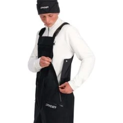 Spyder Sanction Bib - Men's 19 Spyder Sanction Bib - Men's -Ski Equipment Discounts fw23 spyder menssanctionbib black 3