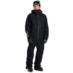 Spyder Sanction Jacket - Men's -Ski Equipment Discounts fw23 spyder menssanctionjacket black 3