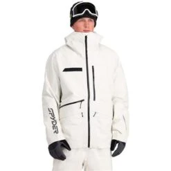 Spyder Sanction Jacket - Men's -Ski Equipment Discounts fw23 spyder menssanctionjacket vanillaice 1