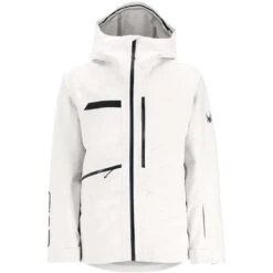 Spyder Sanction Jacket - Men's -Ski Equipment Discounts fw23 spyder menssanctionjacket vanillaice 4