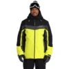 Spyder Seventy - Eight Jacket - Men's -Ski Equipment Discounts fw23 spyder mensseventyeightjacket blackcitron 1