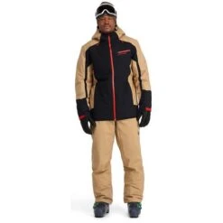 Spyder Seventy - Eight Jacket - Men's -Ski Equipment Discounts fw23 spyder mensseventyeightjacket blacktannin 3