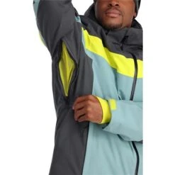 Spyder Seventy - Eight Jacket - Men's -Ski Equipment Discounts fw23 spyder mensseventyeightjacket ebonytundra 4