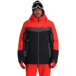 Spyder Seventy - Eight Jacket - Men's -Ski Equipment Discounts fw23 spyder mensseventyeightjacket volcanoblack 1