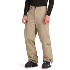 Spyder Seventy Pant - Men's -Ski Equipment Discounts fw23 spyder mensseventypant timberwolf 1