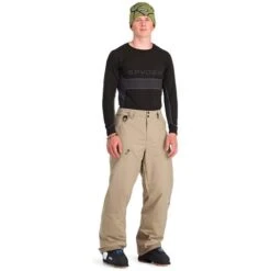 Spyder Seventy Pant - Men's -Ski Equipment Discounts fw23 spyder mensseventypant timberwolf 3