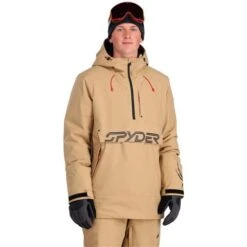 Spyder Signal GTX Insulated Anorak - Men's -Ski Equipment Discounts fw23 spyder menssignalgtxinsulatedanorak tannin 1